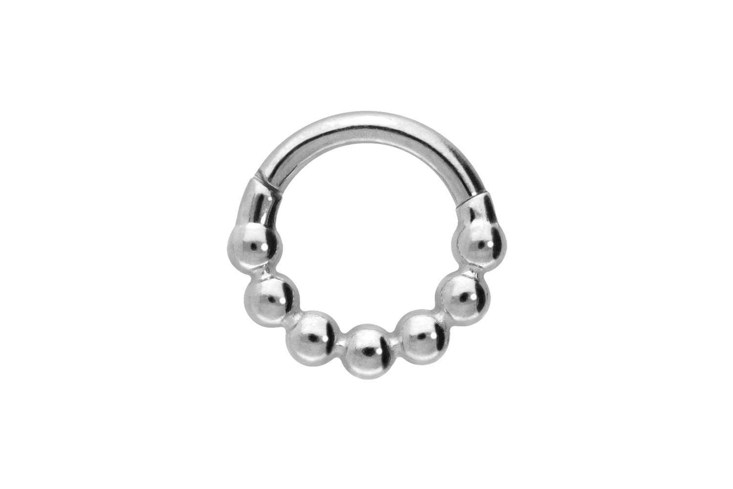 Titan Segmentring Clicker Piercing KUGELN